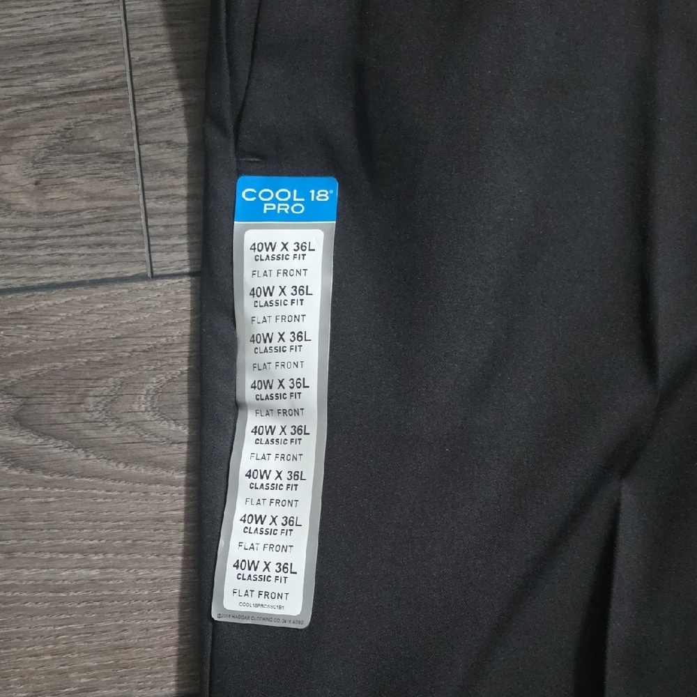 Haggar Men's Charcoal Dress Pants - Picture 3 of 5